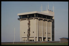 Bapsfontein, December 1982. Control tower at Sentrarand marshalling yard. [T Robberts]