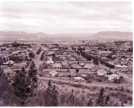Queenstown, 1950. General view over town.