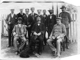 Queenstown, circa 1900. Station staff during Anglo-Boer War.