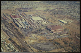 
Aerial view of railway workshops.
