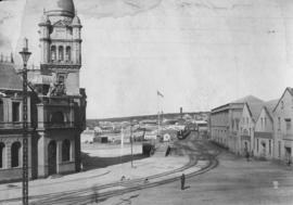 Port Elizabeth. Customs House and the start of Humewood railway.