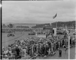 Pretoria, 1 April 1947. Large welcoming crowds.