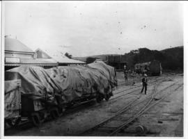 Circa 1902. Construction Durban - Mtubatuba: Lower Tugela station, junction of the Zululand railw...
