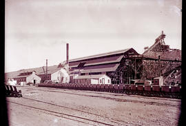 "Kimberley district. Building at mine shaft."