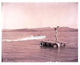 Cradock district, 1963. Boating on Lake Arthur.