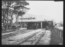 Cape Town, 1874. First railway station.