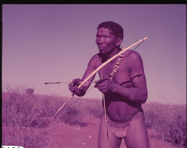 Kalahari. Bushman hunter.