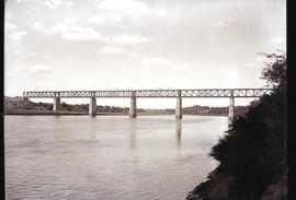 "Aliwal North, 1916. Completed new railway bridge over the Orange River."