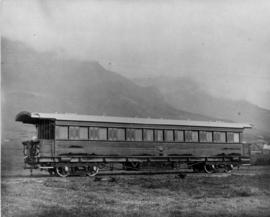 Cape Town. CGR 'Governor's Coach' built at Salt River, later modified with clerestory roof and nu...