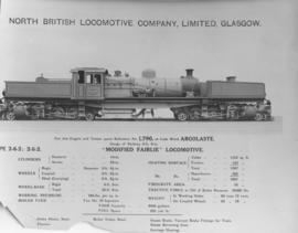 
SAR Class FC No 2310. Technical details from North British Locomotive Company, Glasgow.
