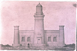 Cape Agulhas, 1945. Sketch of lighthouse.
