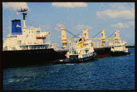Richards Bay, 1989. Two SAR tugs in Richards Bay Harbour.