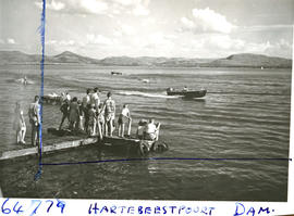 "Pretoria district, 1956. Boating at Hartbeespoort dam."