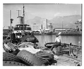 Cape Town, September 1945. Table Bay Harbour.