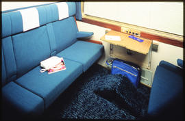Blue Train compartment interior.