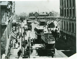 Johannesburg. Street with trams.