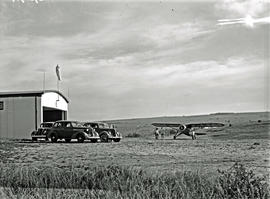 Margate Airport. 1938. Fairchild 24 Argus ZS-AMM.