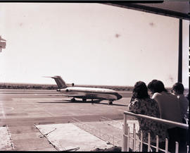 Windhoek, Namibia, 1976. JG Strijdom airport. SAA Boeing 727.