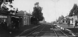 Blaney Junction, 1895. Station buildings and platforms. (EH Short)