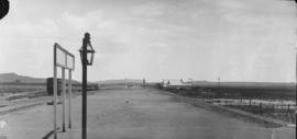 Colesberg Junction, 1895. Loading ramp and nameplate. (EH Short)