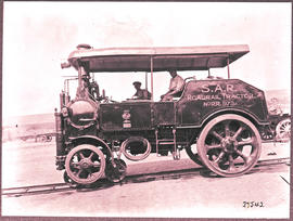 Naboomspruit district, circa 1924. SAR Dutton road-rail tractor No RR973.