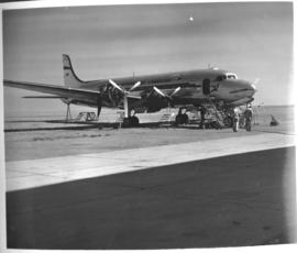 Johannesburg, circa 1949. Rand Airport. SAA Douglas DC-4 ZS-BWN 'Swartberg'. (JK Hora)