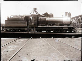 Johannesburg. SAR Class 6 with Belpaire boiler on turntable at Braamfontein.