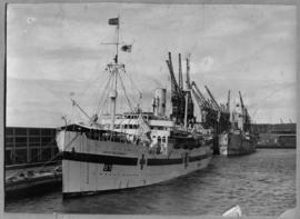 Durban, 1945. The 'Gerusalemme' passenger ship converted into naval hospital ship.