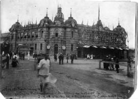 Durban, 15 August 1901. Decorated station building for Royal visit.