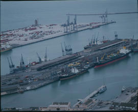 Port Elizabeth, 1981. Ships berthed in Port Elizabeth Harbour. [Jan Hoek]