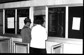 Cape Town, 1971. Ticket office at railway station.