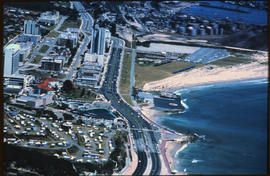 Port Elizabeth, January 1972. Aerial view of Kings Beach.[S Mathyssen]