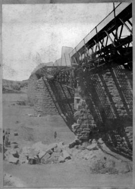 Bridge over Modder River, damaged in Anglo-Boer War.