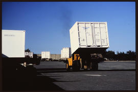 Pretoria, 1989. Containers handled at Capital Park.