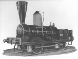 Durban, 1944. Rebuilt locomotive "Natal" at Thanksgiving cavalcade.
