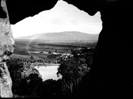 Caledon district, 1928. View through Venster Rock.