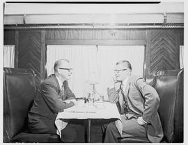 "1954. Blue Train dining car."