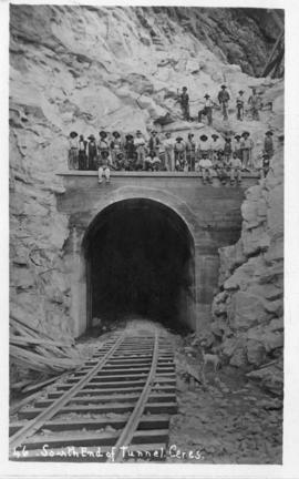 Ceres. Southern end of tunnel with construction workers.