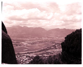 Paarl district, 1964. View From Paarl Rock.