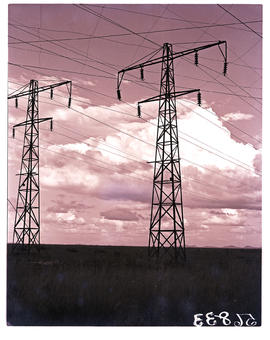 "Vereeniging, 1950. Power lines."