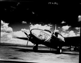 Johannesburg, circa 1941. SAA Lockheed Lodestar ZS-ASS 'Daniel Lindley' at Rand Airport. Construc...