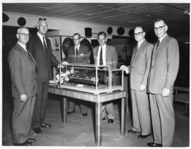 Johannesburg, 23 March 1960. Donation of models of electrical locomotives by AEI to the Railway M...