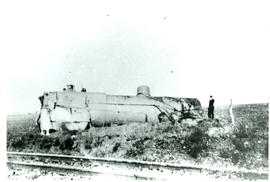 Vet River, 1929. SAR Class 15, boiler explosion accident due to bad washing out and accumulation ...