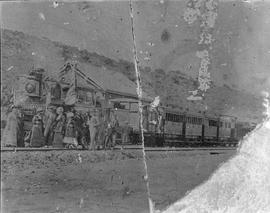 Middleton, 12 August 1879. Cape 2nd Class with first train to Middleton. (See P1422)