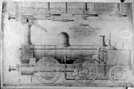 
Drawing of locomotive for the Cape Town Railway and Dock Company.
