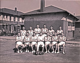 Circa 1941. Railway Police boxing group.