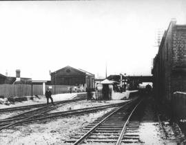 Cape Town, 1896. Salt River station and railway workshop looking north. [SEE N68247]