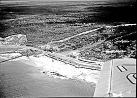 Port Elizabeth, 1935. Aerial view of Humewood beach.