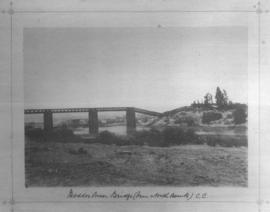 Circa 1901. Modder River bridge from north bank. (Collection on bridge damage in Anglo-Boer War)