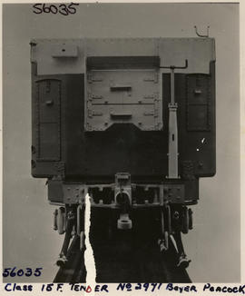 Front of tender SAR Class 15F No 2971, built by Beyer, Peacock & Co of 1944.
